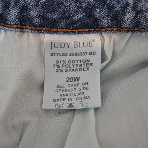 Judy Blue Boyfriend Cut Mid Rise Size 20W - Picture 7 of 9